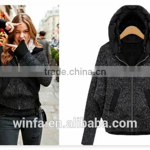 Autumn or Winter Pure Cashmere Basic Oversize Women's Cape Knit Top Batwing Cardigan Sweater Coat Black thumbnail-1