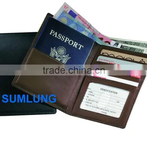 RFID Blocking Wallet for Credit Card and Passport Nappa Leather Offer OEM Logo thumbnail-1