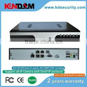 4CH HD NVR Built-in Switch, 4CH 960P/720P Network Video Recorder thumbnail-1