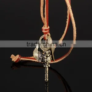 New Products 2016 Bronze Charming Magical Key Charms Pendant With Wing for Men thumbnail-2