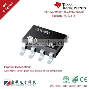 Genuine Original TLV3492AIDCNT SOT23-8 TLV3492 Output of the Comparator thumbnail-1