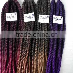 Premium 24" Havana Mambo Twist Crochet Pretwist Hair Havana Twist Crochet Braids Afro Extension Havana Mambo Twist Beauty Hair thumbnail-6