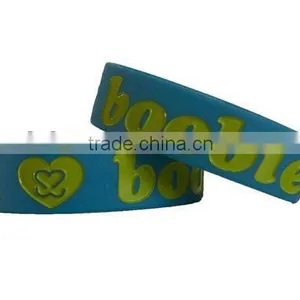 Quality Authentic Glow in the Dark Silicone Bracelet (SW-41) thumbnail-1