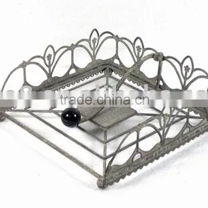 KS4247MC-Metal Tissue Holder W/Antique Grey Finish thumbnail-1