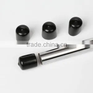Inside Dia 45mm Black Plastic Tubing Pipe Cover Tips thumbnail-1