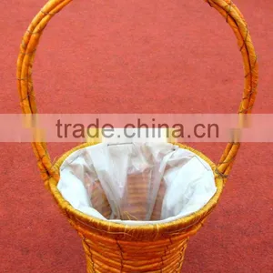 Colored Willow Basket thumbnail-1