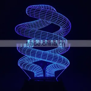 Loudspeaker/horn/trumpet Shape 3d Optical Illusions Acrylic Led Night Lamp USB Battery Operated Christmas Decoration Nightlight thumbnail-6
