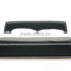 Italian Leather Double Bed (A-B26) thumbnail-3