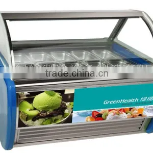 Refrigerated Ice Cream Display Cabinet With 10 Pans thumbnail-1