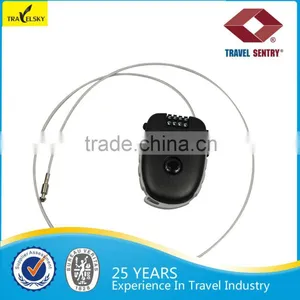 Retractable Cable Combination Plastic Luggage Lock thumbnail-1