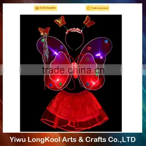 Top Quality Cheap Girls Dance Fairy Wings Light up Wings for Party thumbnail-5