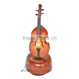 Decoration Rotating Various Model Wooden Instrument Shaped Music Box With Optional Music Tunes thumbnail-1
