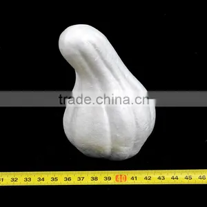 White Holloween Polystyrene Pumpkin Model thumbnail-1