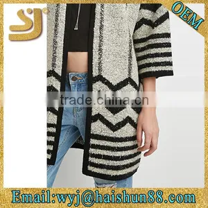Patterned Longline Cardigan thumbnail-5