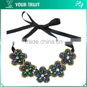 Gray V Bead, Rhinestone Tassel Wholesale Neckline Rhinestone thumbnail-5