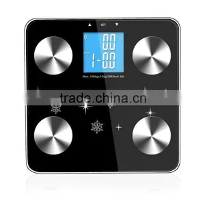 Digital Body Fat Scale Digital Bathroom, Digital LCD Glass Bathroom Body Fat Weight Watchers Scale 330lb/150kg thumbnail-2