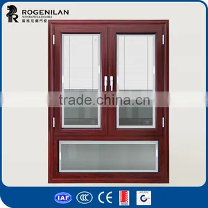 ROGENILAN 568 Series Top Quality Heat Insulation Broken Bridge Aluminum Alloy Casement Window Made in China thumbnail-3