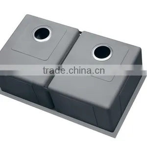 304 Steel Kitchen Sink Double Bowl With CUPC Approval thumbnail-3