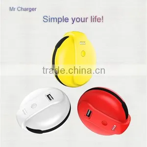 NEW!!cute Mr Charger Power Bank 2600mAh Back up Charger Battery Can Use to Gift thumbnail-3