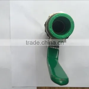 2" DN63 Model LX1007 Ball Valve ,full Flow Double PPR Connection Flat Lever thumbnail-5