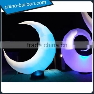 Charming Decorative Inflatable Lighting Moon / Giant Inflatable Led Moon thumbnail-1