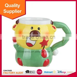 Eco-Friendly Feature and Christmas Snowman Shape Ceramic Coffee Cup thumbnail-1