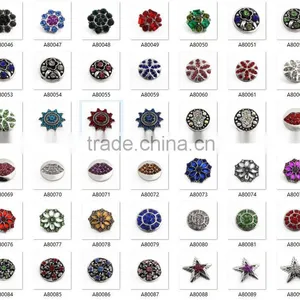 2016 New 18mm Multicolor Round Press Metal Tree Pattern DIY Snap Button for Bangles thumbnail-1