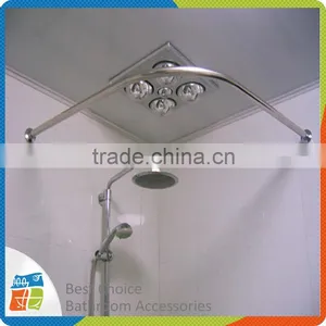 Curved Shower Curtain Rod thumbnail-2