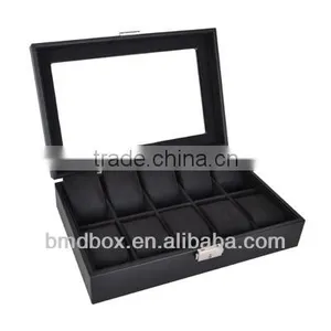 10 Slots Faux Leather Watch Collection Box thumbnail-1