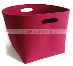 Best Sales Round Plastic Felt Storage Basket for Dirty Laundry thumbnail-1