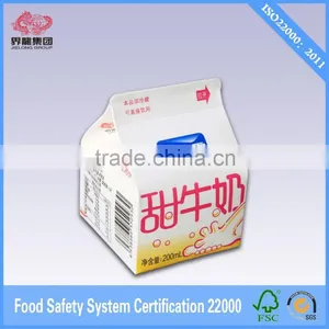 Gable Top Milk Carton Paper Milk Box 200ml thumbnail-2