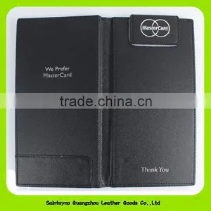 15027 Elegant Design Genuine Leather Restaurant Bill Holder thumbnail-2