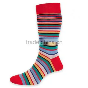 Custom Women Striped Crew Socks Women Socks thumbnail-1
