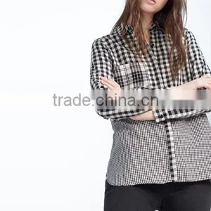Yarn Dyed Woven Cotton Plaid Check Jacquard Dobby Shirting Fabric thumbnail-6