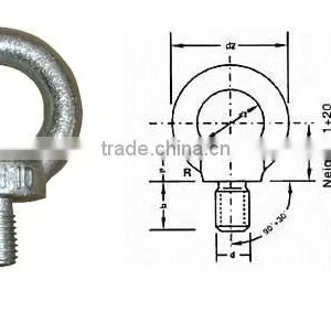 High Strength DIN 580 Lifting Eye Bolt thumbnail-5