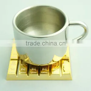 Gold Bullion Coaster/Office Gifts thumbnail-1