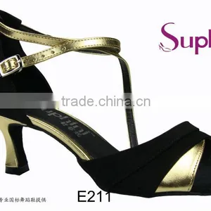 Simple Strong Dance Shoes Gold Black Upper thumbnail-1