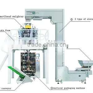 (VFS5000F) Candy, Cookies and Nuts Automatic Packaging Machine Line thumbnail-1