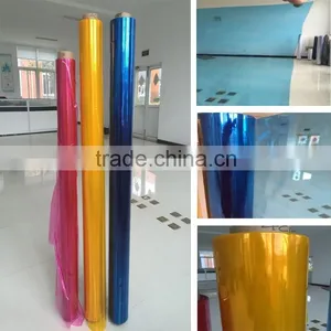 2016 Soft Hardness And Moisture Proof Feature Coloured PVC Transparent Film thumbnail-1