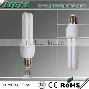 T4 2U 8000/6000/6000Hrs CE RoHS Cfl Tube Lamp E27 B22 E14 E26 Saving Light Bulbs thumbnail-1