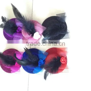 Classic Design Colourful Bowknot Mini Top Hat thumbnail-1