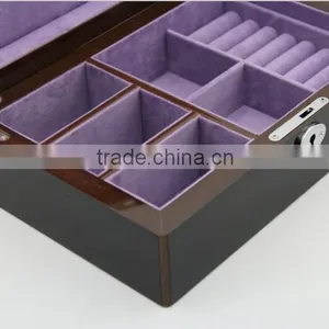 Luxury Classice Wooden Jewelry Box With Key Lock thumbnail-4