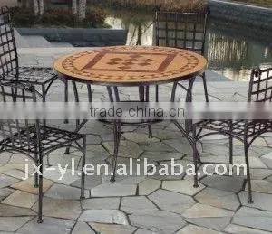 Outdoor Garden Metal Round Mosaic Furmiture thumbnail-1
