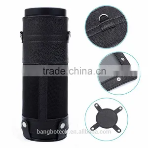 2016 Newest Hot Selling Leather Carry Bag of Bluetooth Speaker Protective Leather Cover for Amazon Echo Wireless Speaker thumbnail-3
