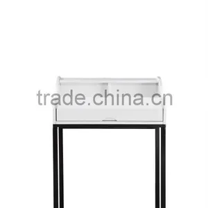 Wood Top Chrome Leg Desk thumbnail-2