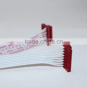 KSM Electrical Cable Assemble Custom Flat Ribbon Cable Assembly With Micro Match 1.27mm Red IDC Socket and Red IDC Socket thumbnail-5