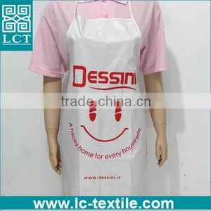 Italian Promotional Cheap Price Kicthen Bib Women White Plastic Apron thumbnail-1
