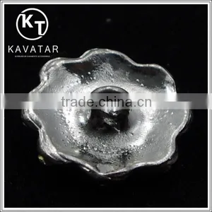 Good Quality NK030 Metal Flower Lead Free Metal Shank Rhinestone Buttons thumbnail-4