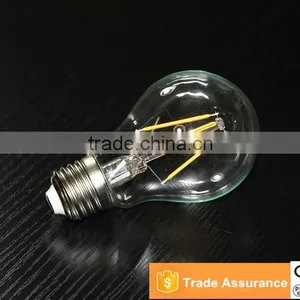 Wholesale Edison Style 4W E26/E27 A60 Dimmable LED Filament Bulb CE/RoSH/TUV/FCC/UL 787 thumbnail-1
