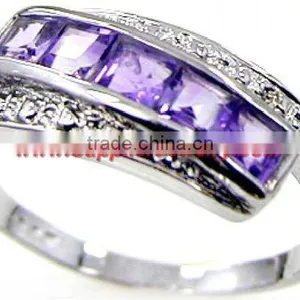 Sparkling Green Amethyst Gemstone 925 Sterling Silver Jewelry Handmade Ring Supplier Wholesale Rings thumbnail-1